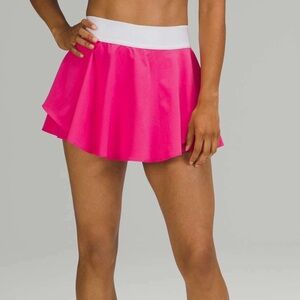 sonic pink lululemon court rival skirt